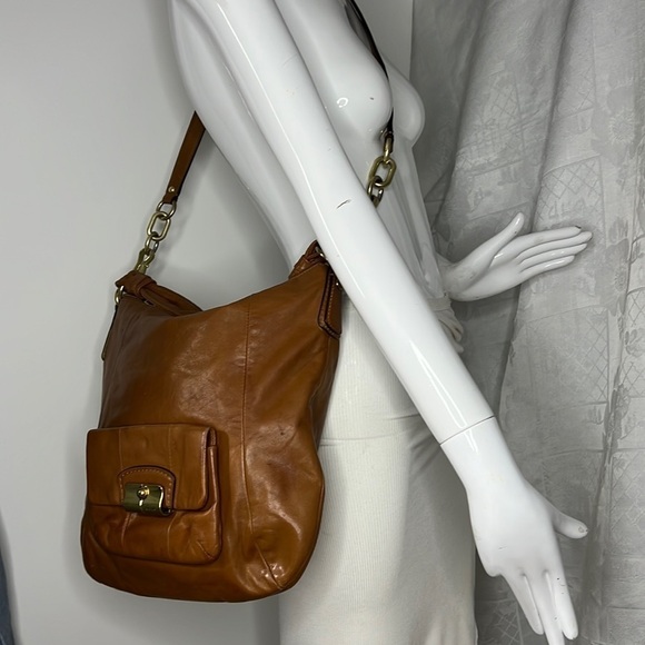 Coach Kristin 14783 Brown Leather Shoulder Crossbody Bag - Picture 2 of 14